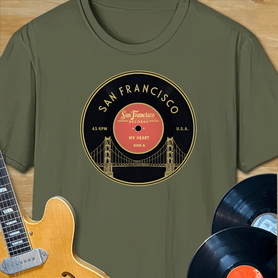 San Francisco Record Label T-Shirt