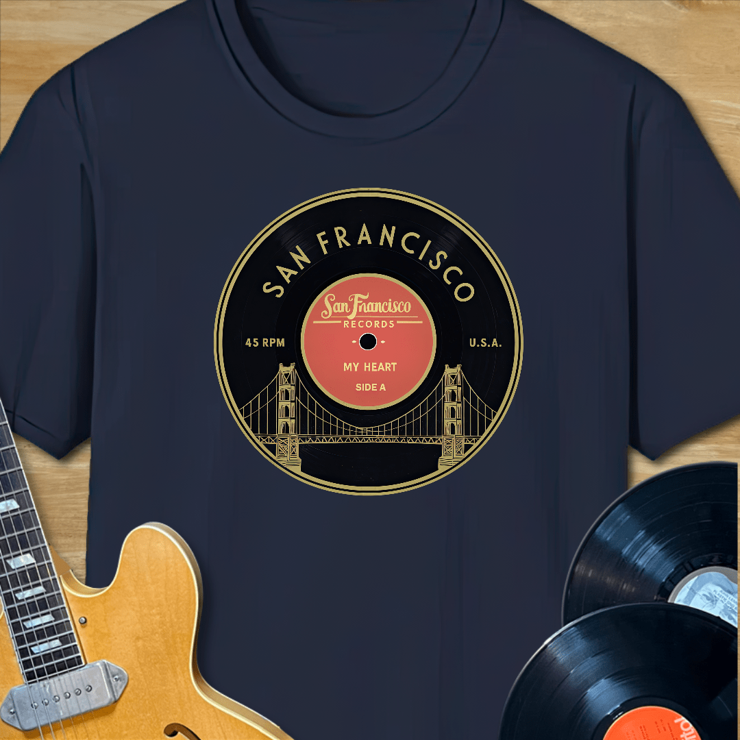 San Francisco Record Label T-Shirt