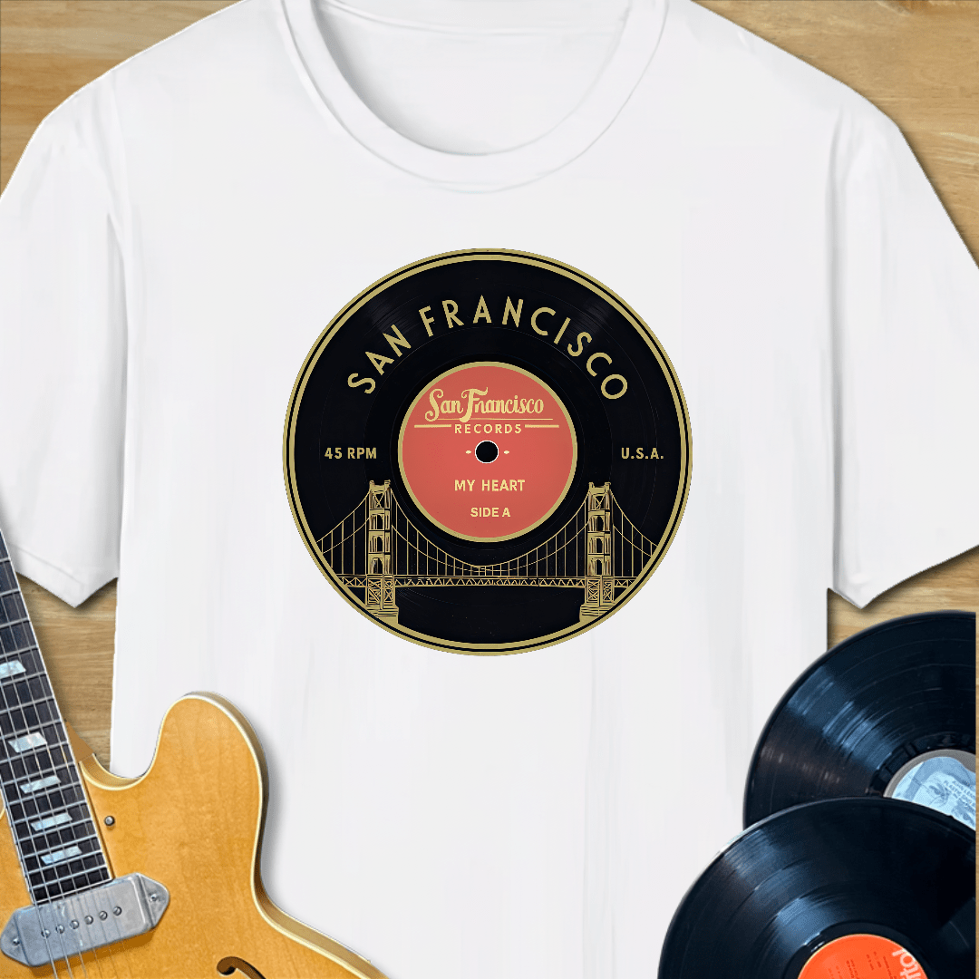 San Francisco Record Label T-Shirt