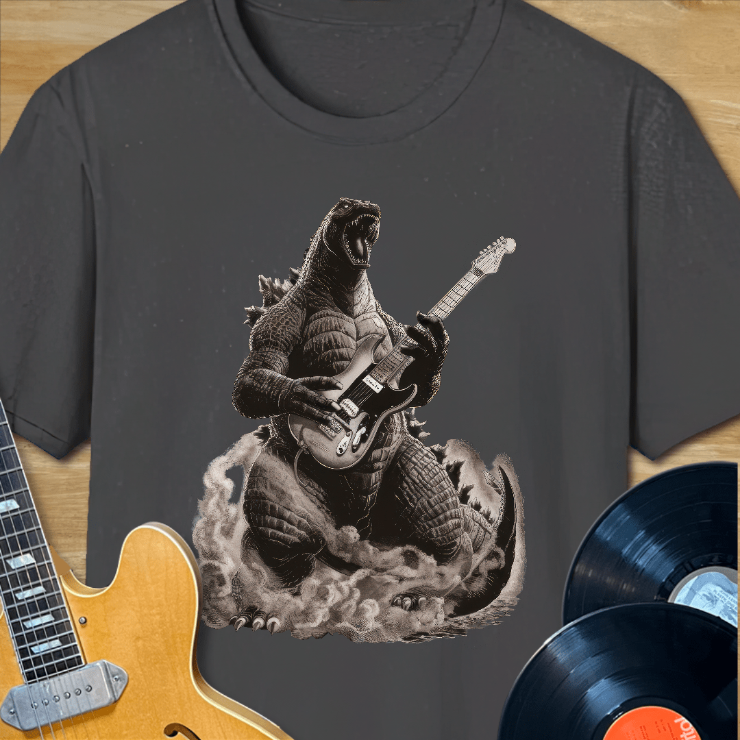 Rockzilla Playing Guitar T-Shirt