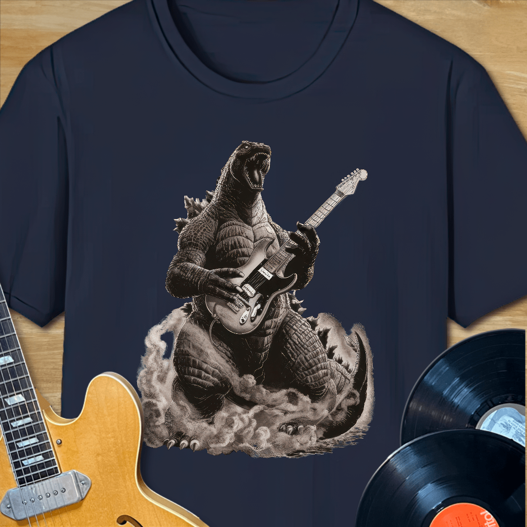 Rockzilla Playing Guitar T-Shirt