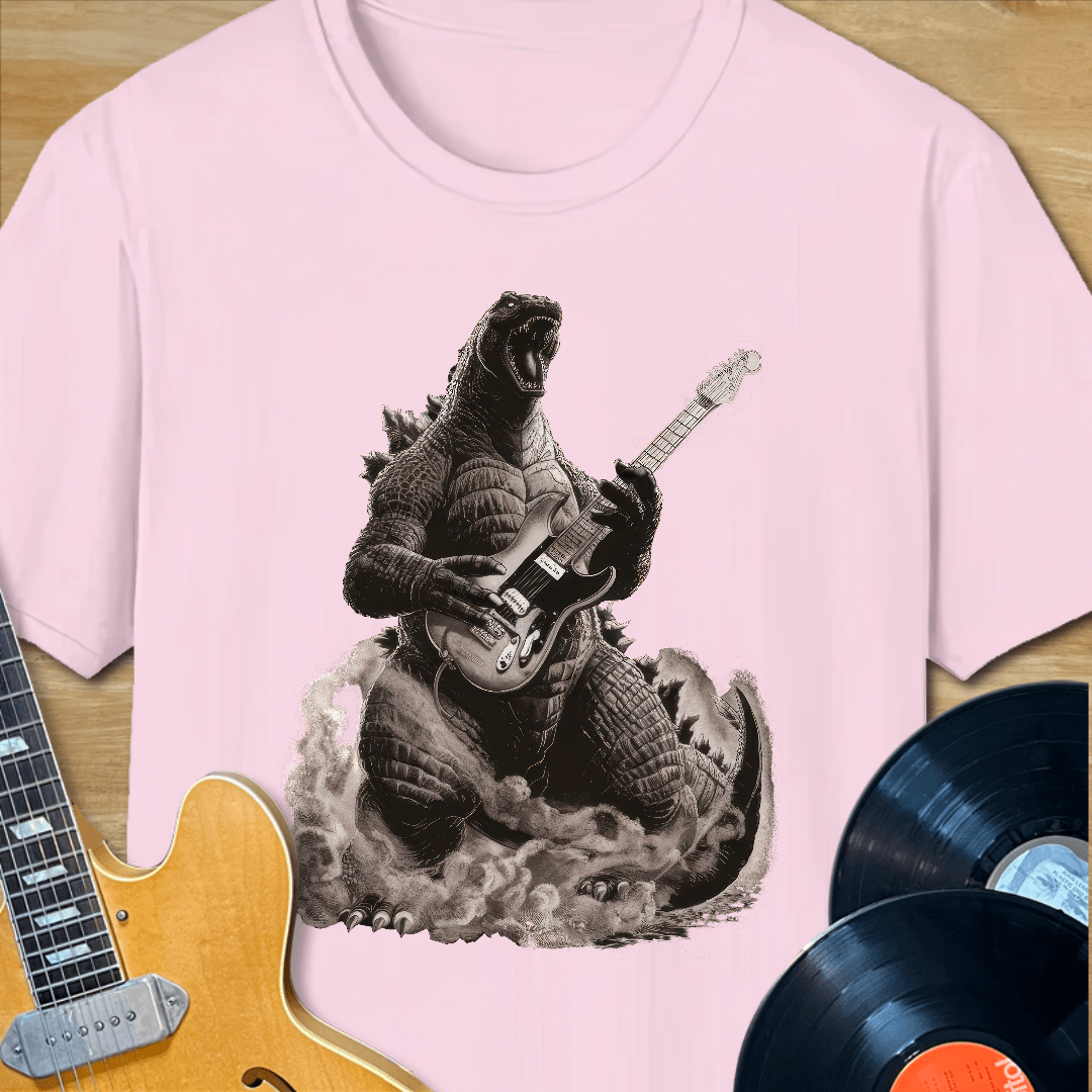 Rockzilla Playing Guitar T-Shirt