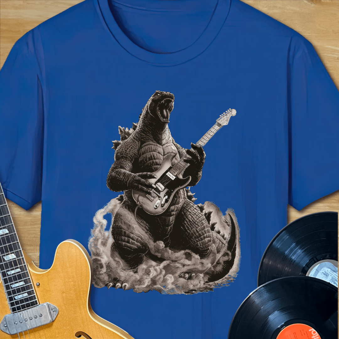 Rockzilla Playing Guitar T-Shirt