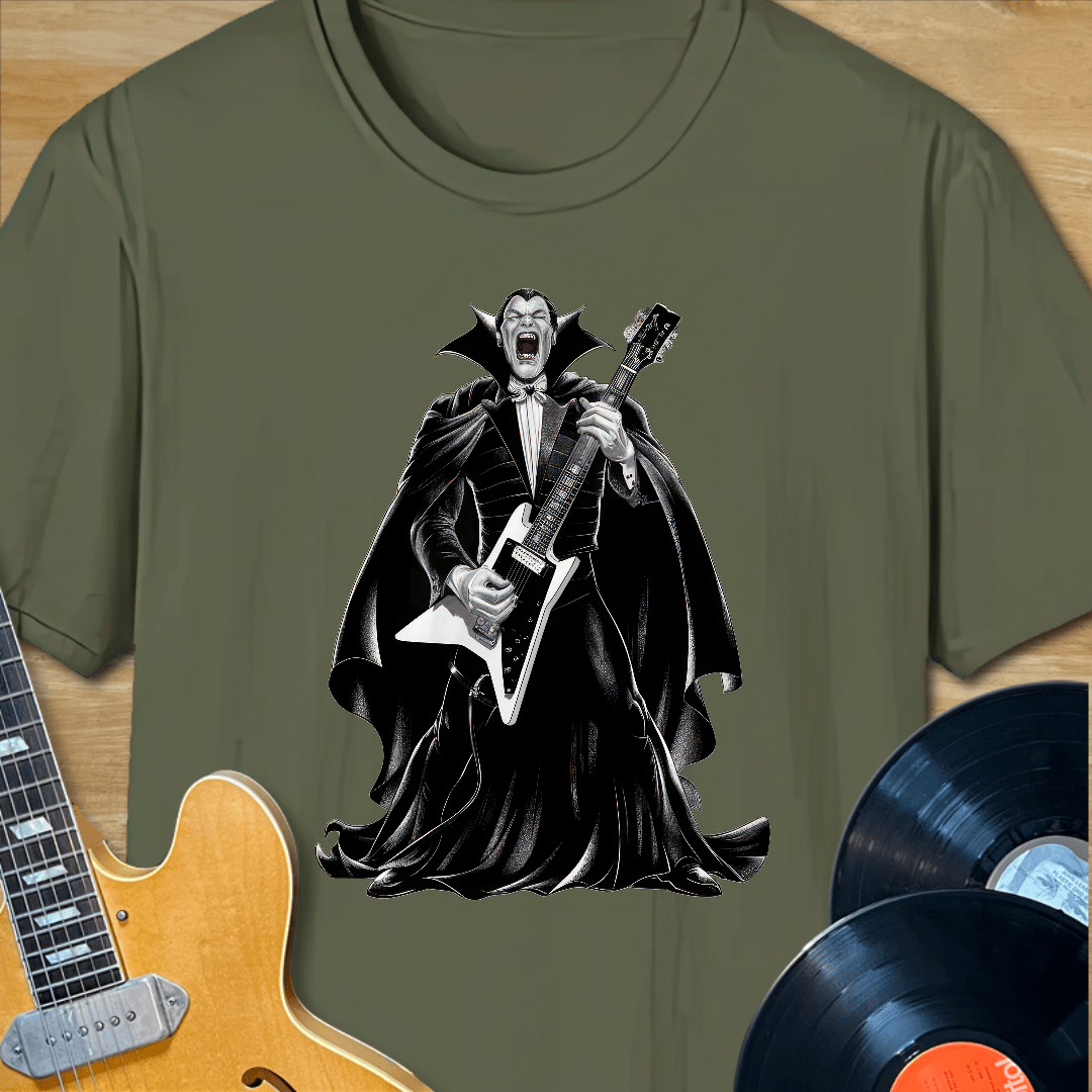 Vampire Playing Guitar T-Shirt