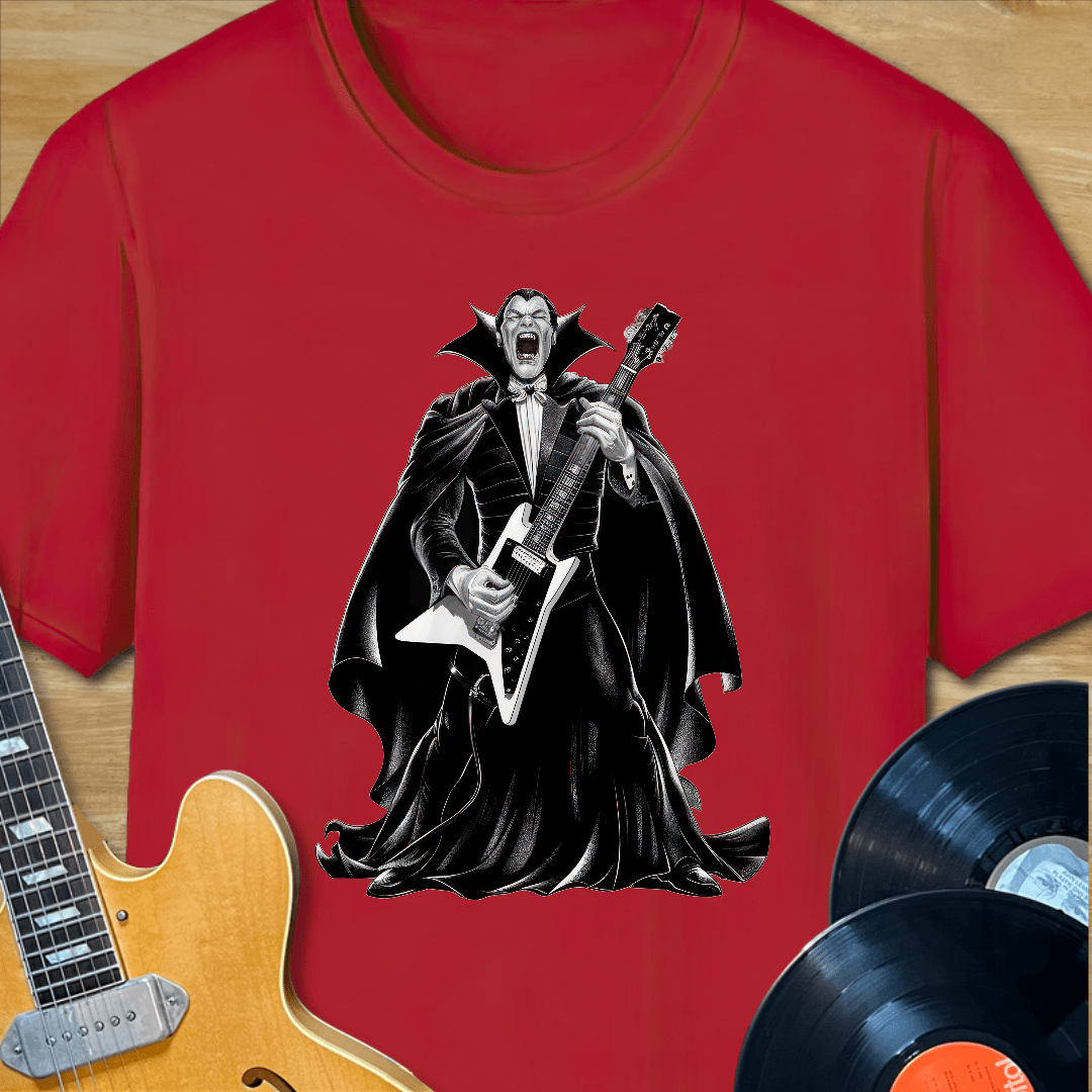 Vampire Playing Guitar T-Shirt