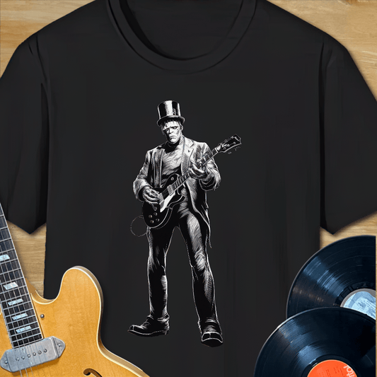 Rockenstein Playing Guitar T-Shirt