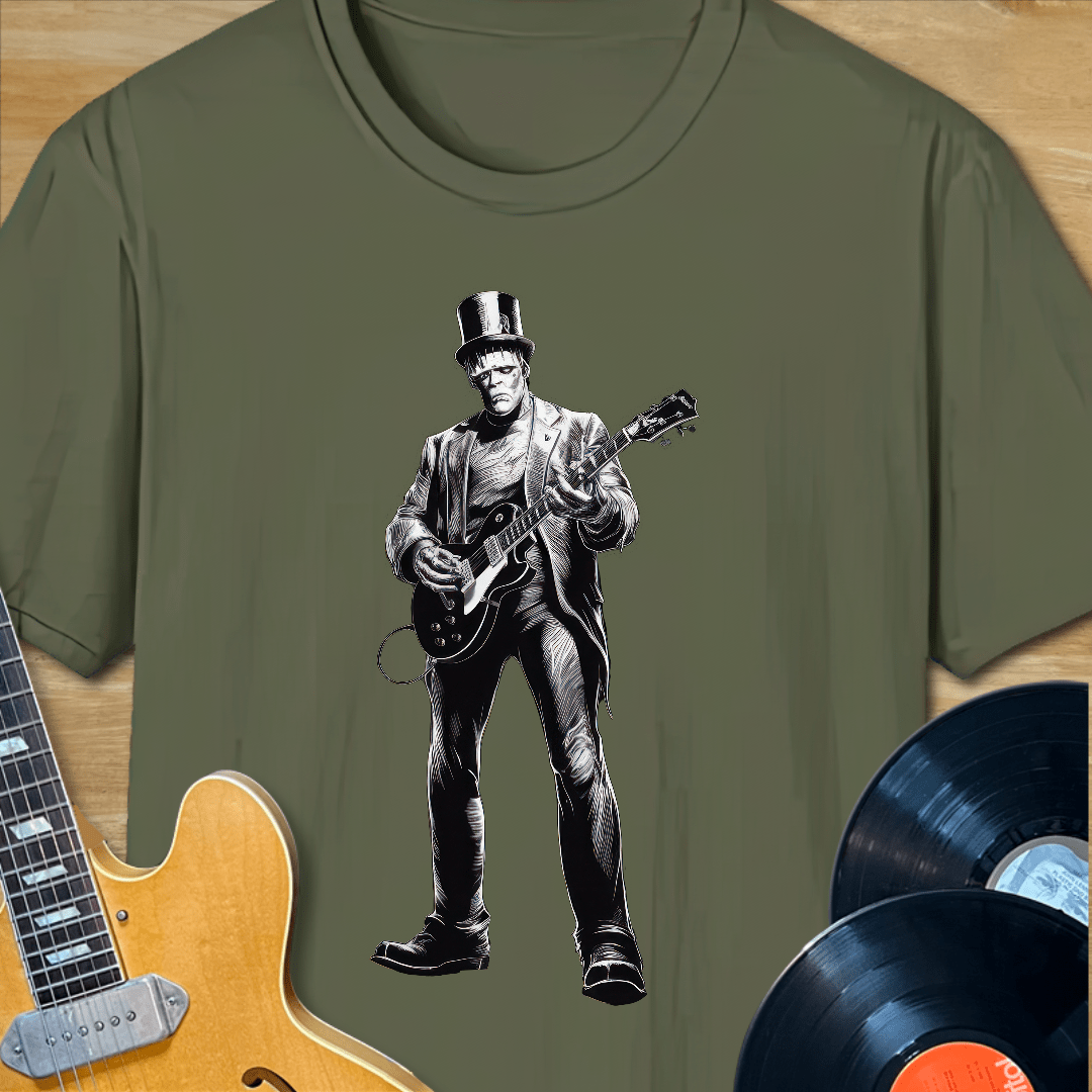 Rockenstein Playing Guitar T-Shirt