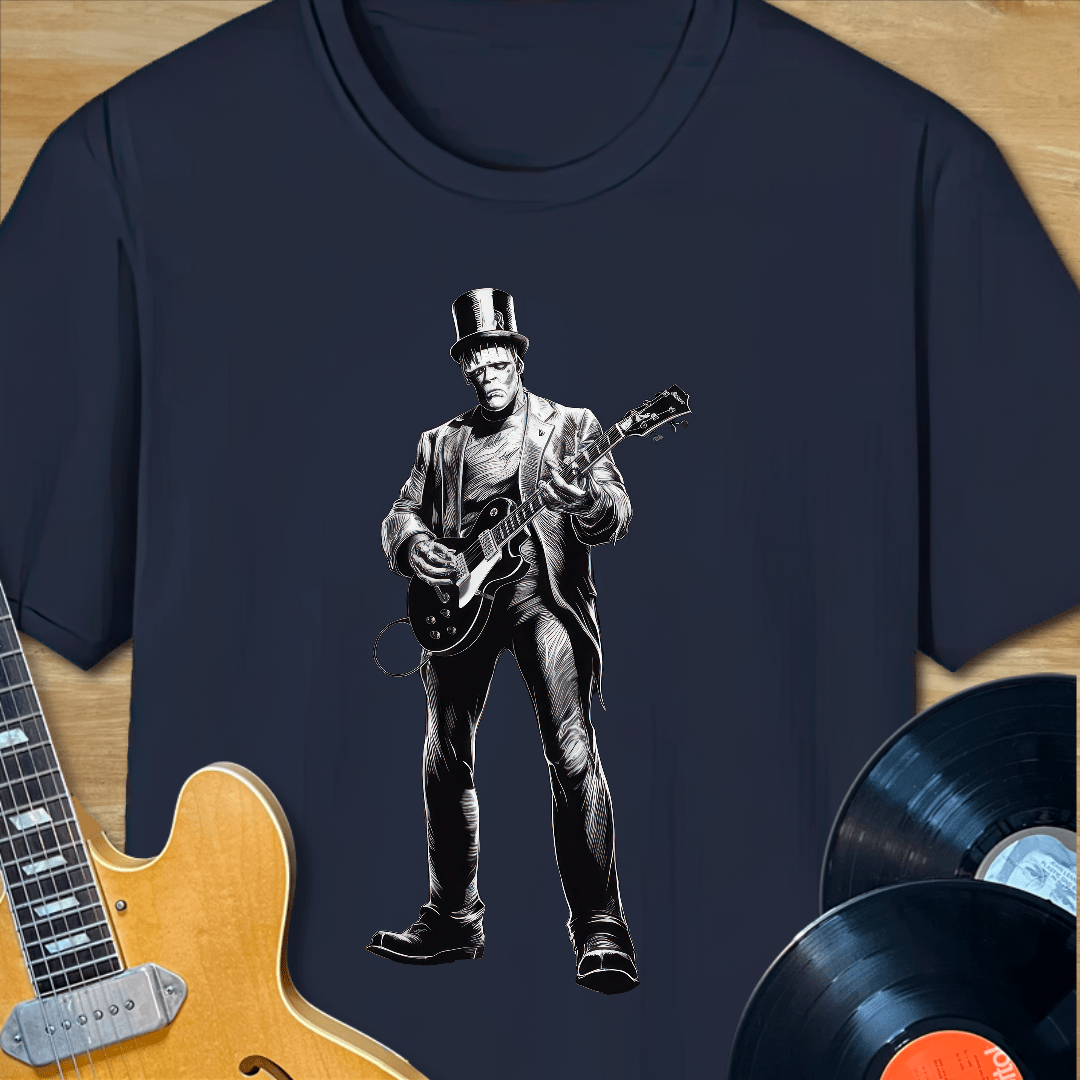 Rockenstein Playing Guitar T-Shirt