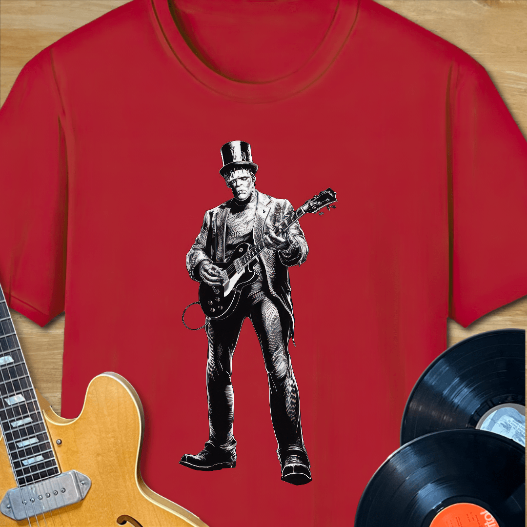 Rockenstein Playing Guitar T-Shirt