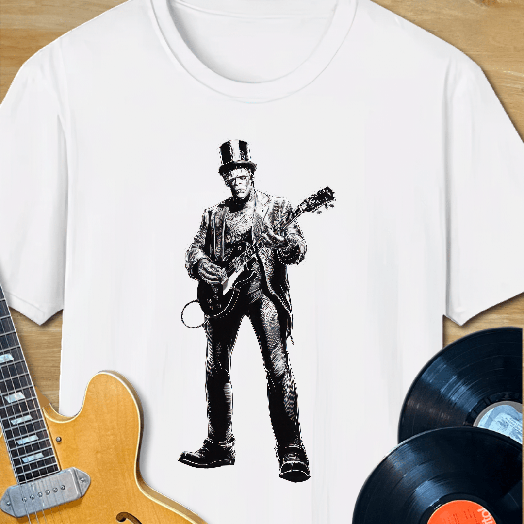 Rockenstein Playing Guitar T-Shirt