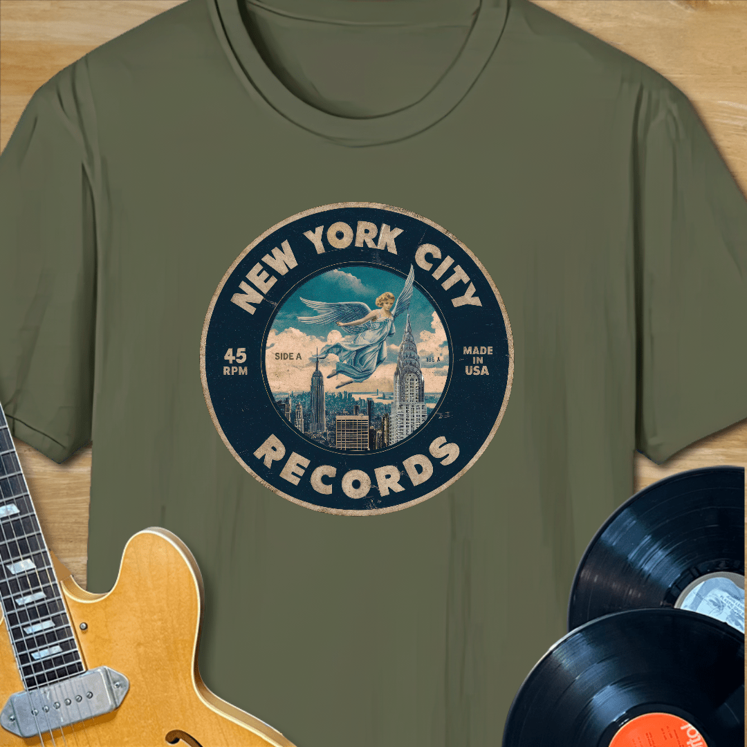 New York City Records Label T-Shirt