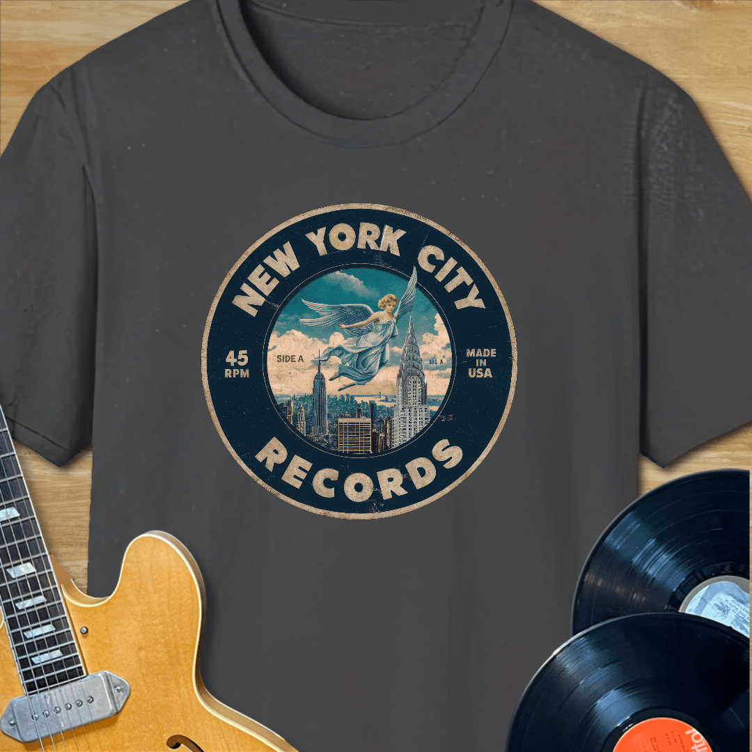 New York City Records Label T-Shirt