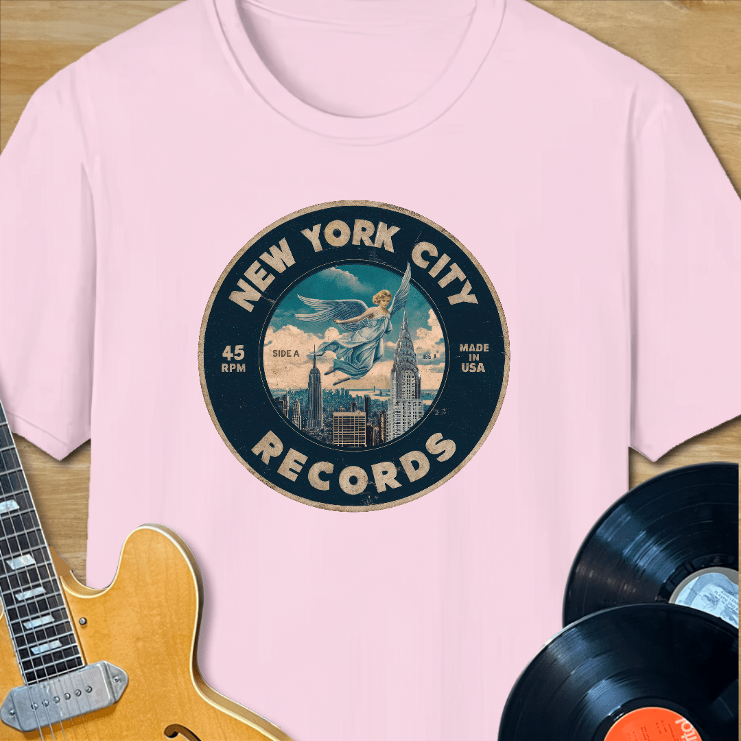 New York City Records Label T-Shirt