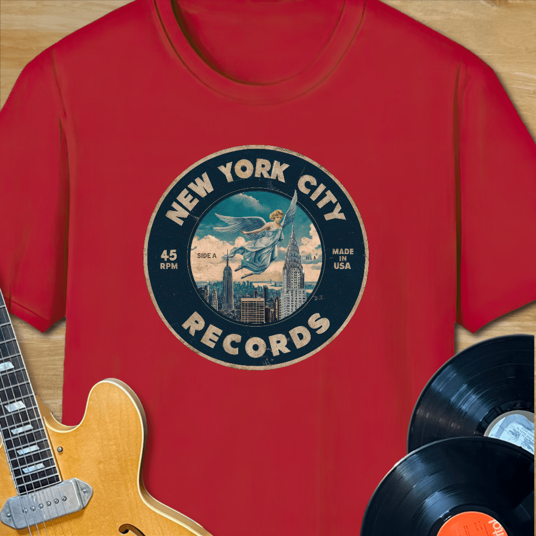 New York City Records Label T-Shirt