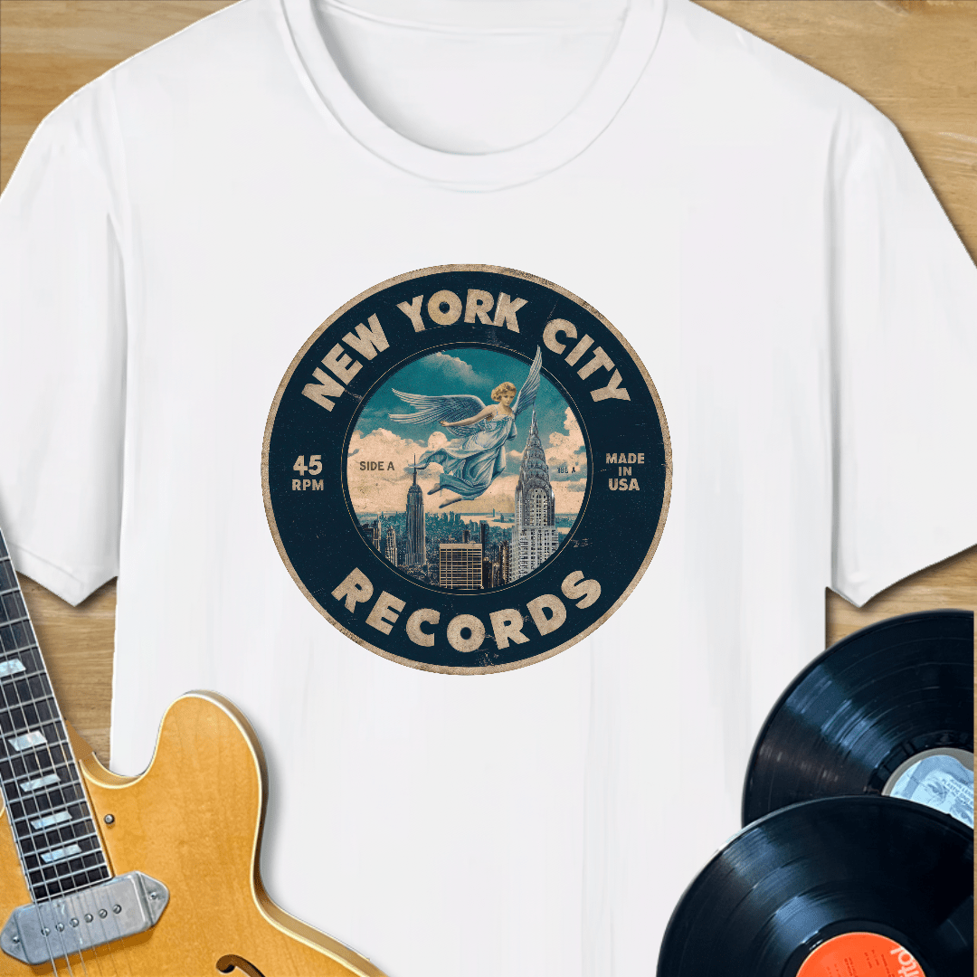 New York City Records Label T-Shirt