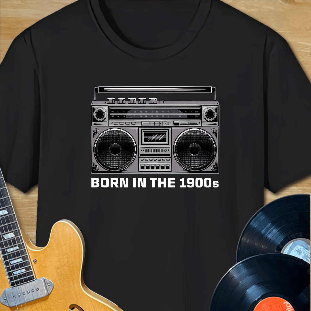 Born in the 1900s Boombox T-Shirt