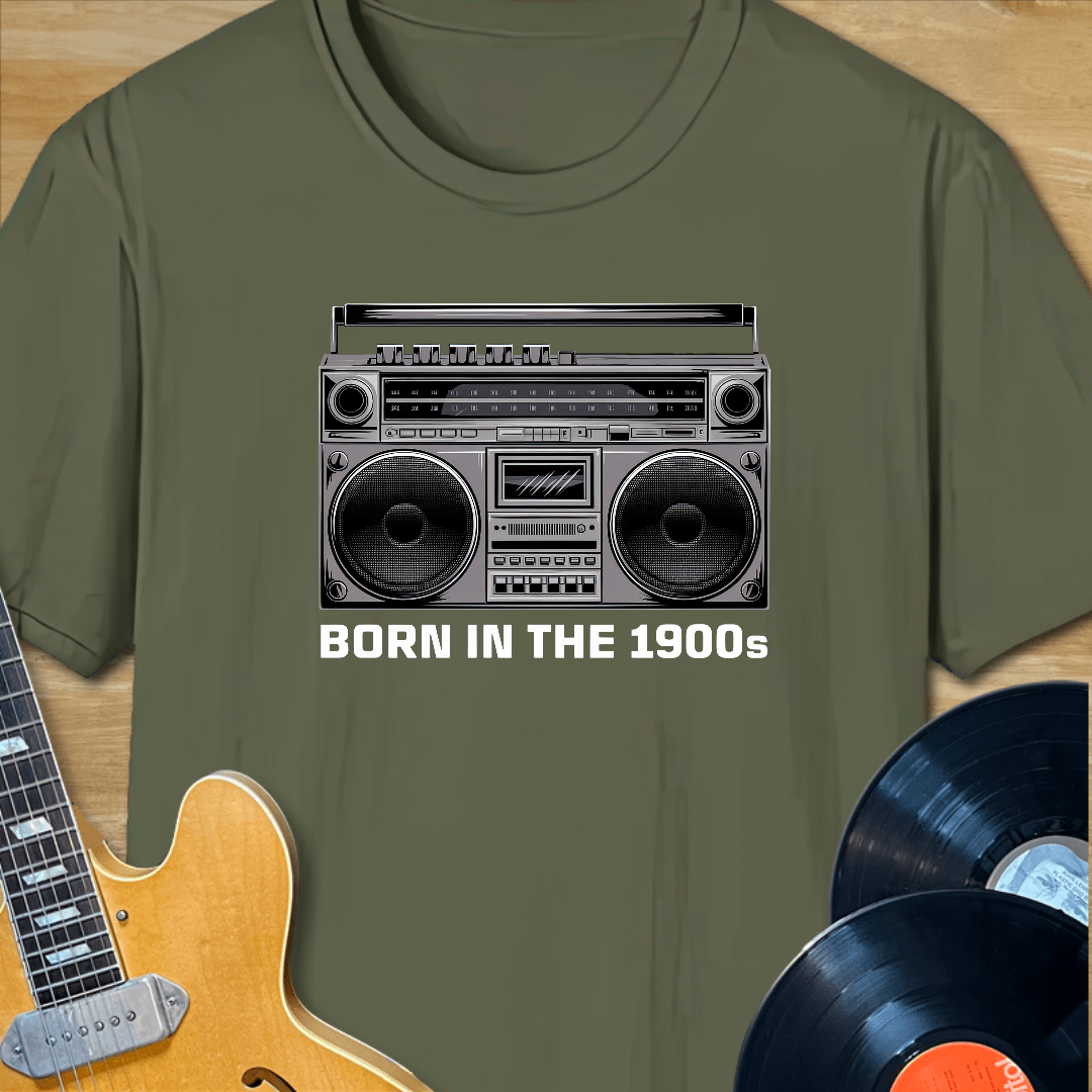 Born in the 1900s Boombox T-Shirt