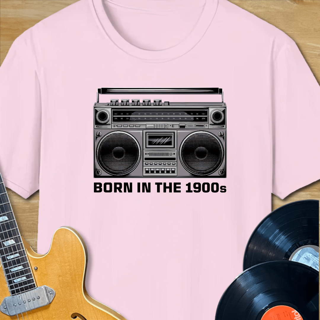 Born in the 1900s Boombox T-Shirt