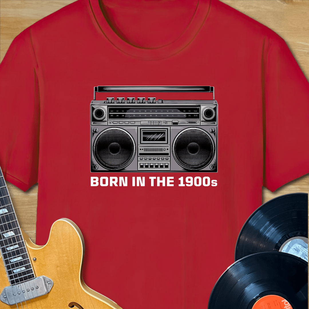 Born in the 1900s Boombox T-Shirt