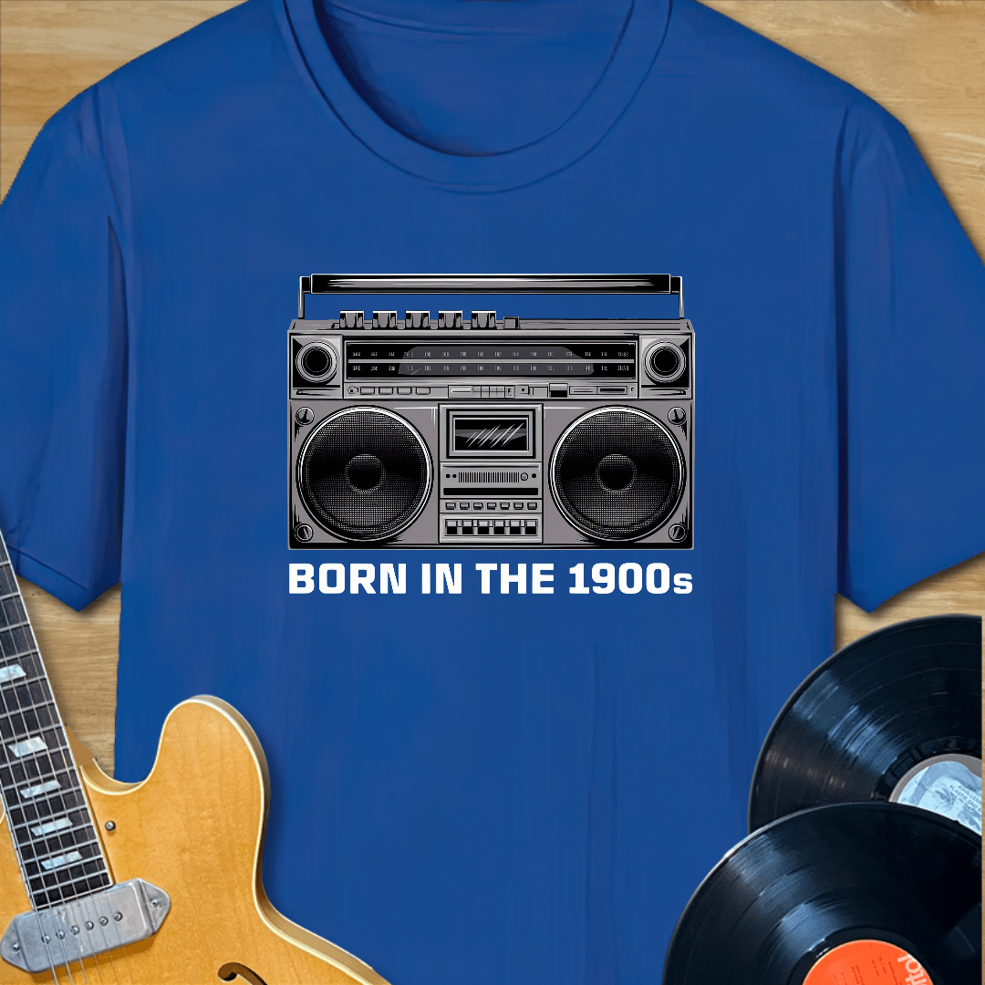 Born in the 1900s Boombox T-Shirt