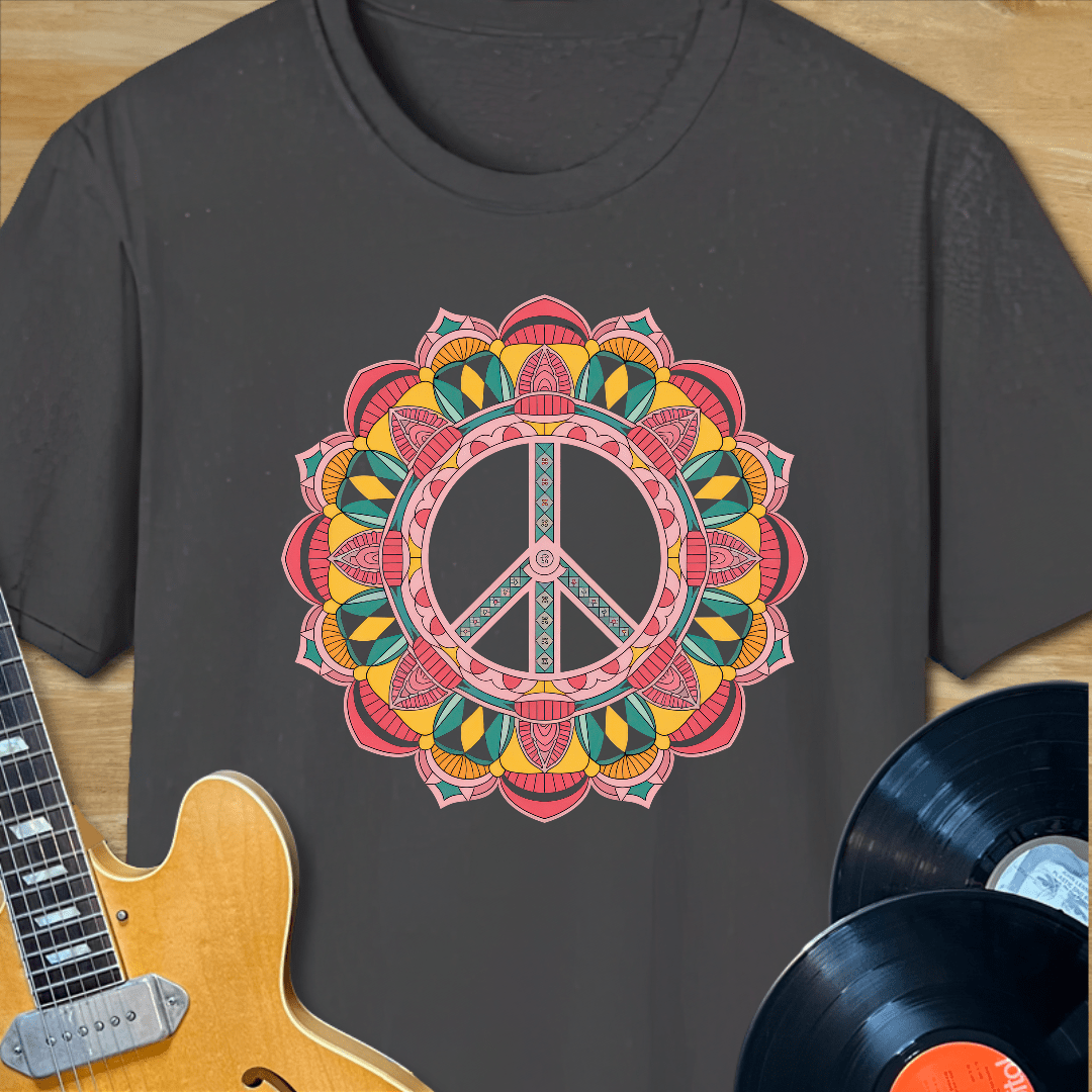 Mandala Peace Sign T-Shirt