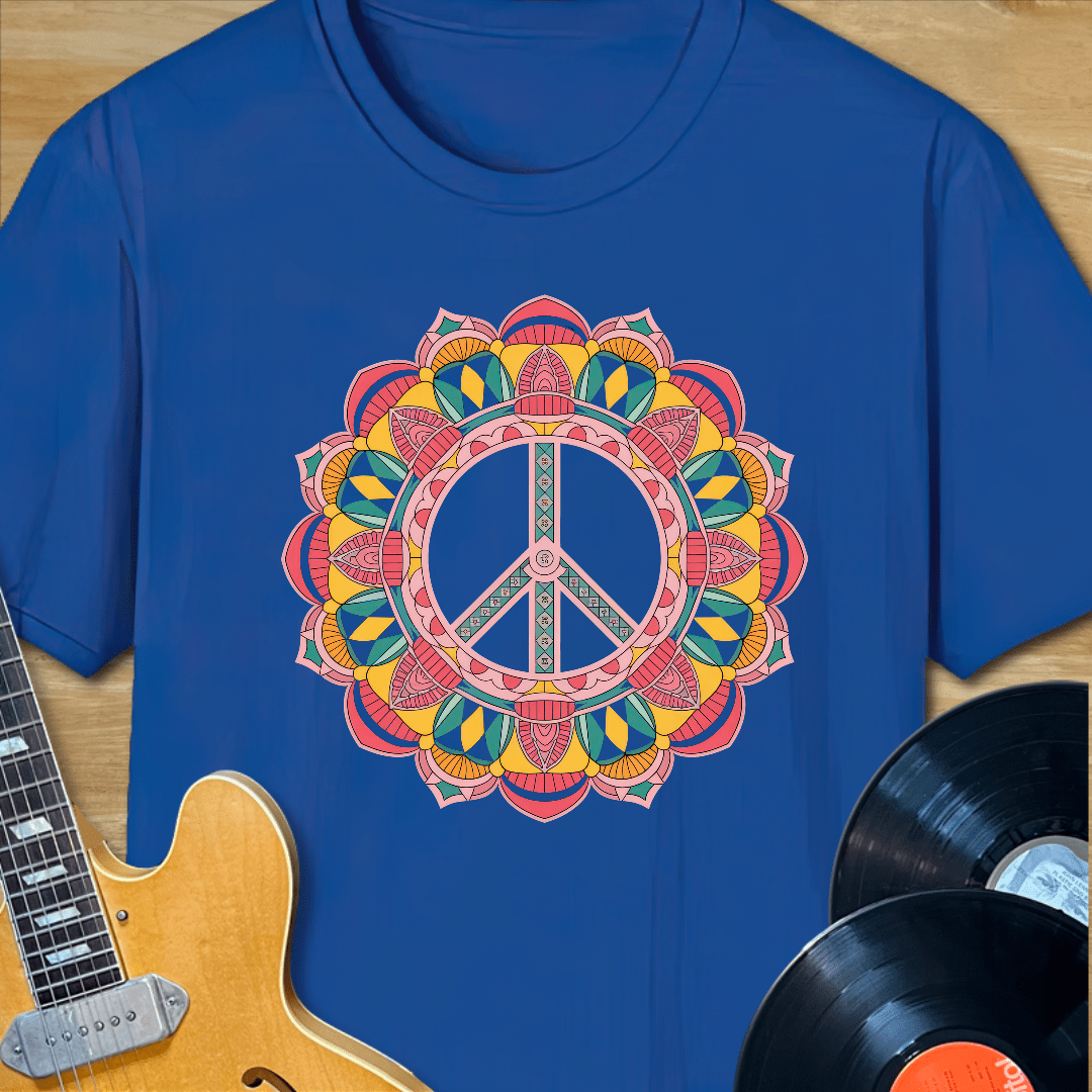 Mandala Peace Sign T-Shirt