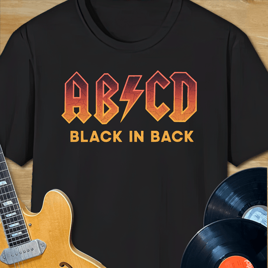 AB/CD Black in Back T-Shirt