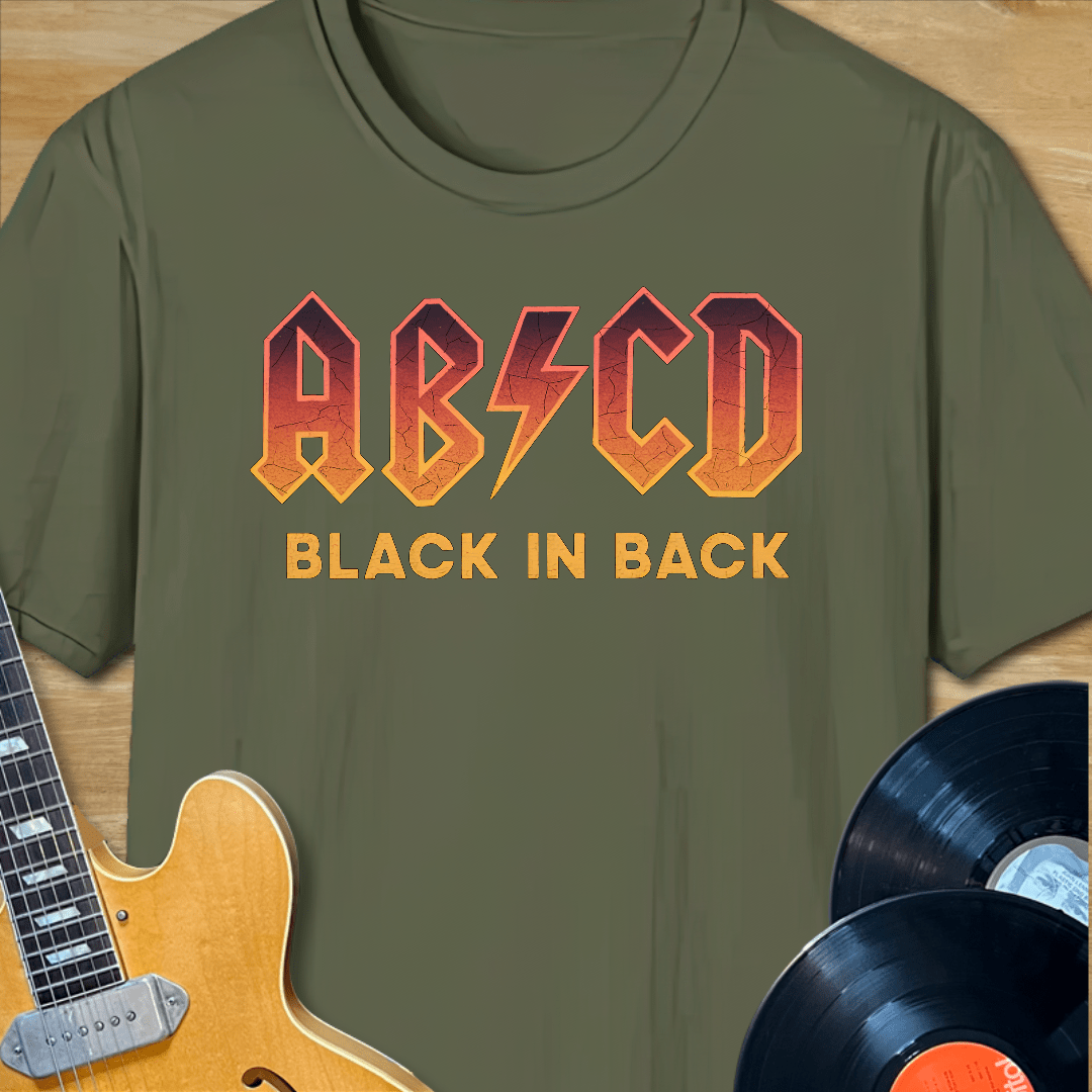 AB/CD Black in Back T-Shirt