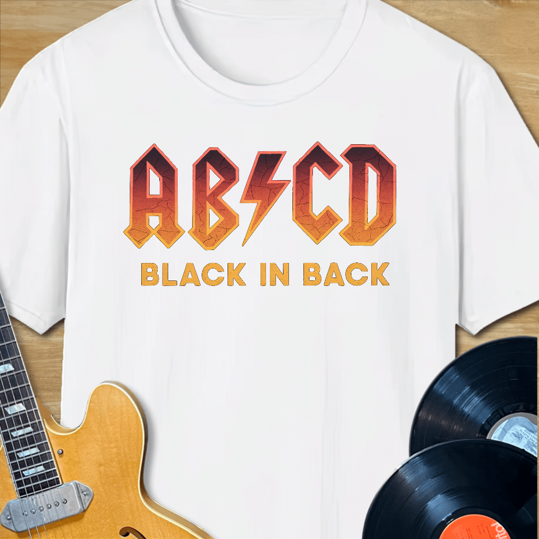 AB/CD Black in Back T-Shirt